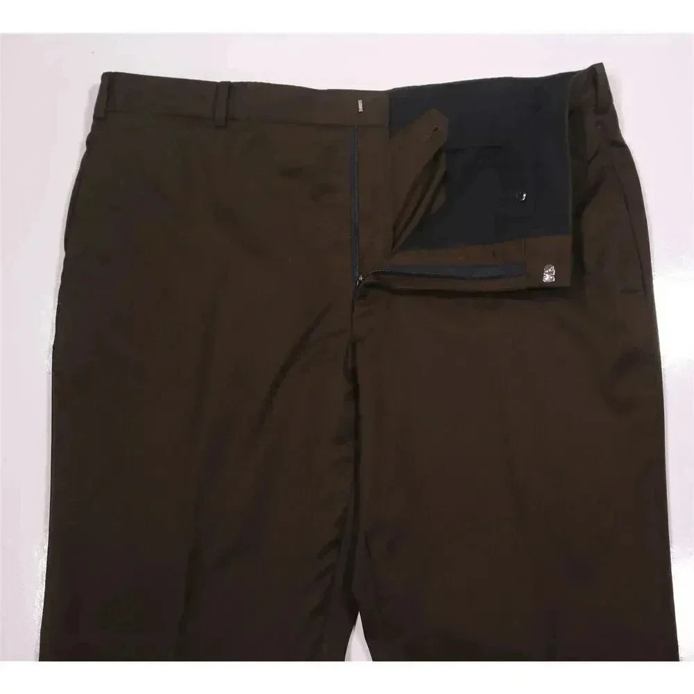 Adrian Jules Bespoke Recent Solid Brown Flat Fron… - image 5